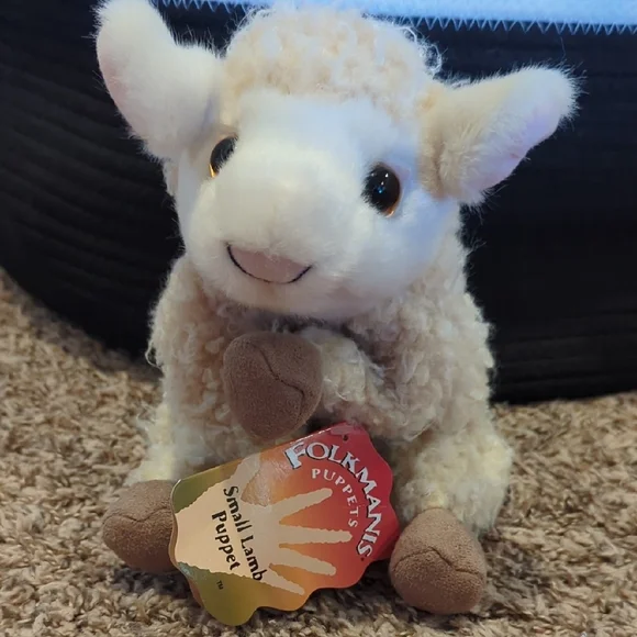 Folkmanis 3129 Small Lamb Hand Puppet, One Size, Multicolor - Picture 3 of 4